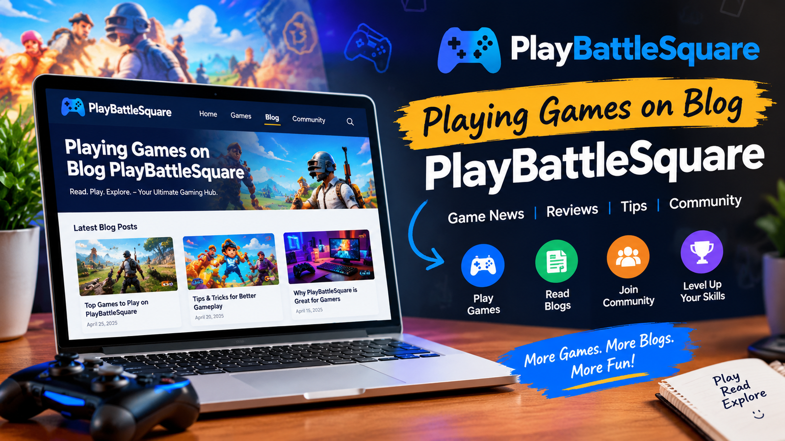 Playing Games on Blog PlayBattleSquare